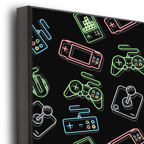 Video Game 20x24 Wood Print - Closeup