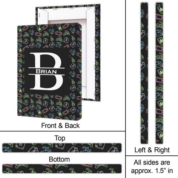 Video Game 20x30 - Canvas Print - Approval