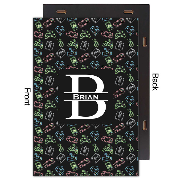 Video Game 20x30 Wood Print - Front & Back View