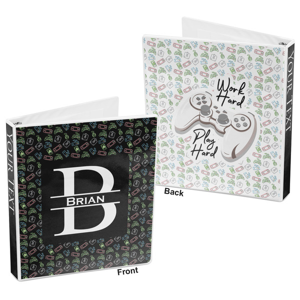 Video Game 3-Ring Binder Front and Back
