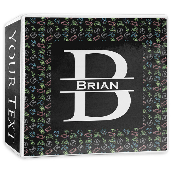 Custom Video Game 3-Ring Binder - 3 inch (Personalized)