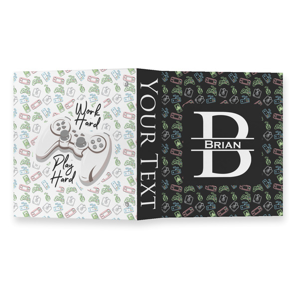 Video Game 3 Ring Binders - Full Wrap - 1" - OPEN OUTSIDE