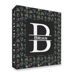 Video Game 3 Ring Binder - Full Wrap (Personalized)