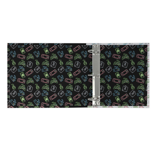 Video Game 3 Ring Binders - Full Wrap - 2" - OPEN INSIDE