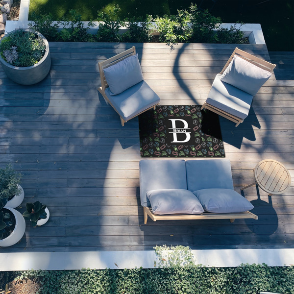 Video Game 3'x5' Patio Rug - In Context