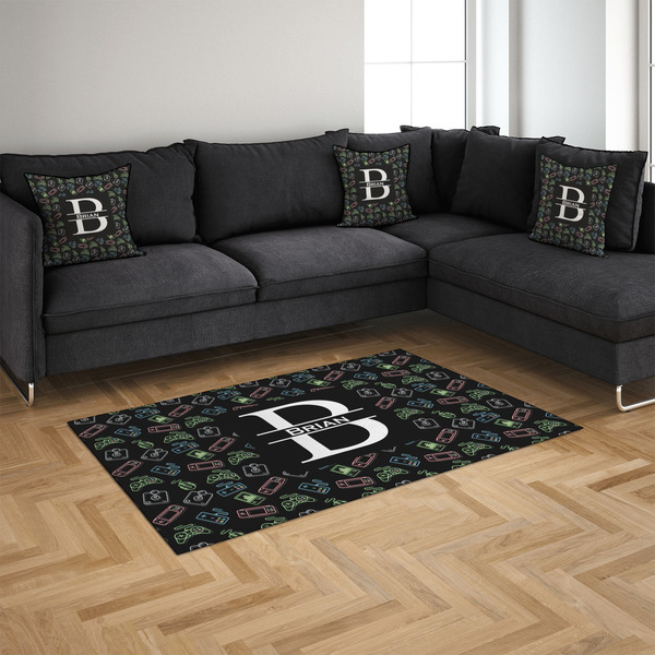 Video Game 4'x6' Indoor Area Rugs - IN CONTEXT