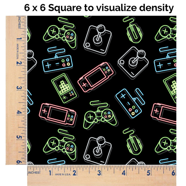 Video Game 6x6 Swatch of Fabric