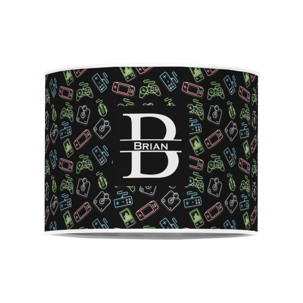 Video Game 8" Drum Lampshade - FRONT (Poly Film)