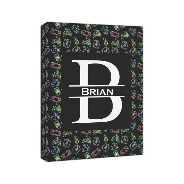 Video Game 8x10 - Canvas Print - Angled View