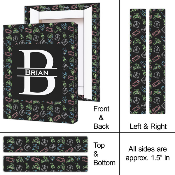 Video Game 8x10 - Canvas Print - Approval