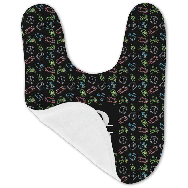 Video Game Baby Bib - AFT folded