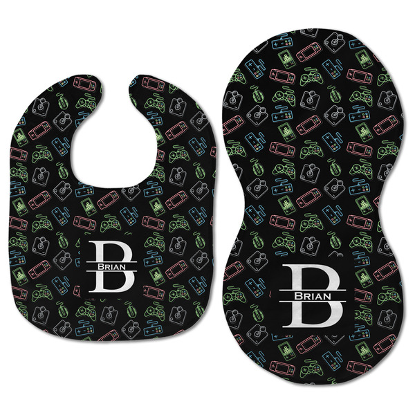Video Game Baby Bib & Burp Set - Approval (new bib & burp)