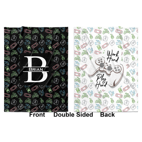 Video Game Baby Blanket (Double Sided - Printed Front and Back)