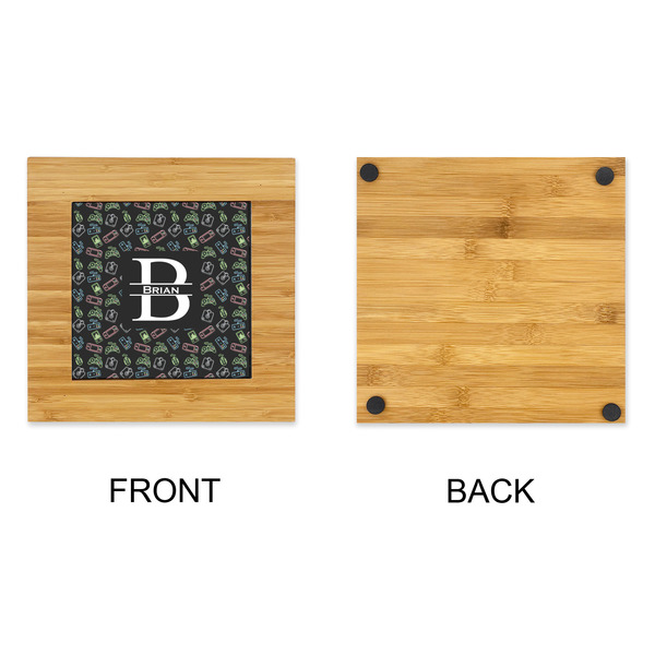 Video Game Bamboo Trivet with 6" Tile - APPROVAL