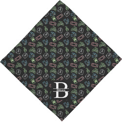 Video Game Dog Bandana Scarf w/ Name and Initial
