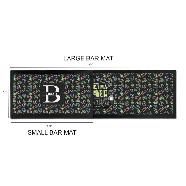 Video Game Bar Mats - Sizing Chart