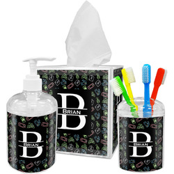 Video Game Acrylic Bathroom Accessories Set w/ Name and Initial