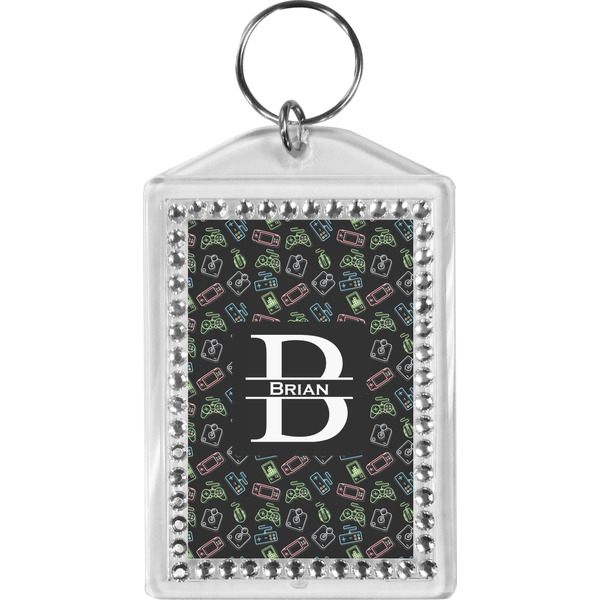 Custom Video Game Bling Keychain (Personalized)