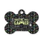 Video Game Bone Shaped Dog ID Tag - Small (Personalized)