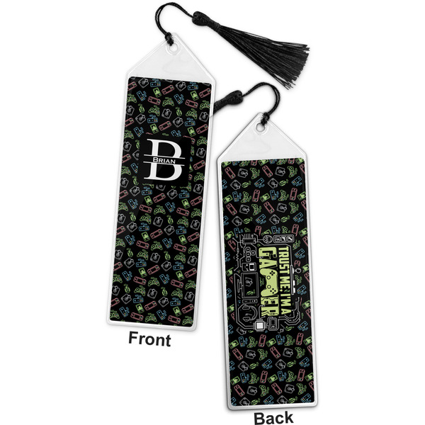 Video Game Bookmark with tassel - Front and Back