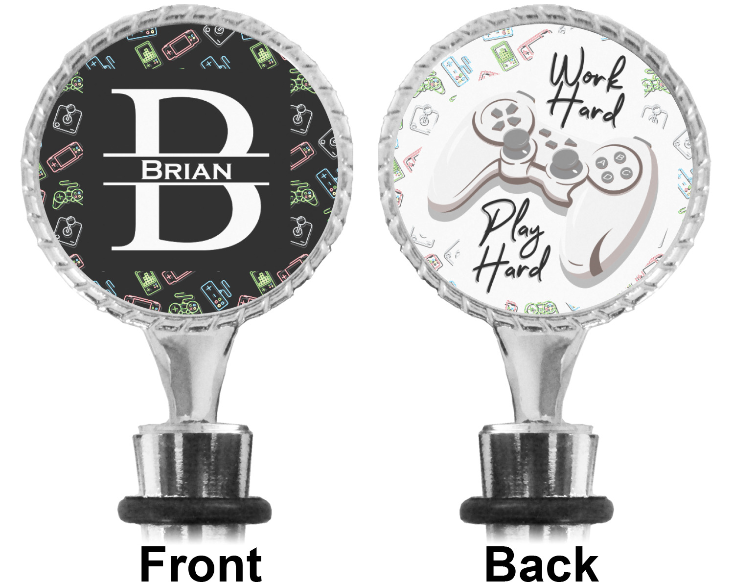 Custom Video Game Wine Bottle Stopper (Personalized) YouCustomizeIt