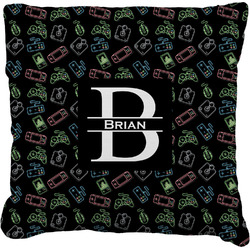 Video Game Faux-Linen Throw Pillow 20" (Personalized)
