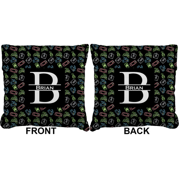 Video Game Burlap Pillow Approval