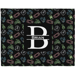 Video Game Woven Fabric Placemat - Twill w/ Name and Initial