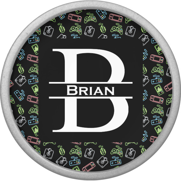 Video Game Cabinet Knob - Nickel - Front