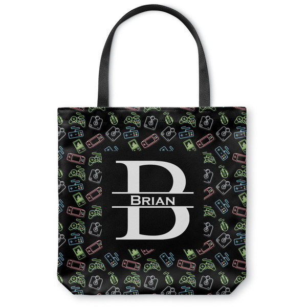 Custom Video Game Canvas Tote Bag - Large - 18"x18" (Personalized)