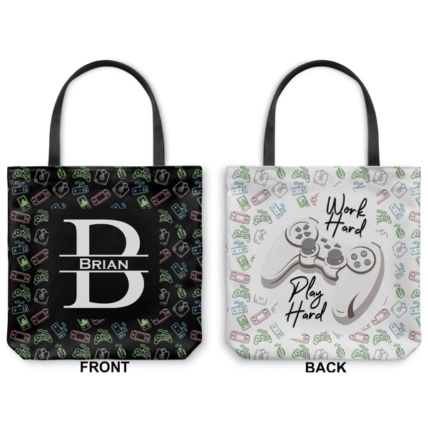 Video Game Canvas Tote - Front and Back