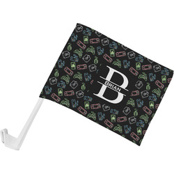 Video Game Car Flag - Small w/ Name and Initial