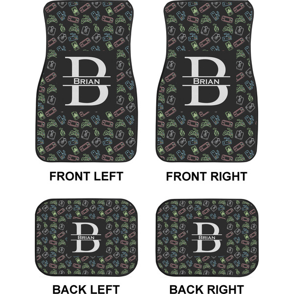 Video Game Car Floor Mats Set (2F + 2B)