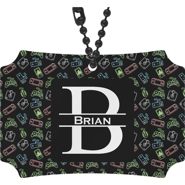 Custom Video Game Rear View Mirror Ornament (Personalized)