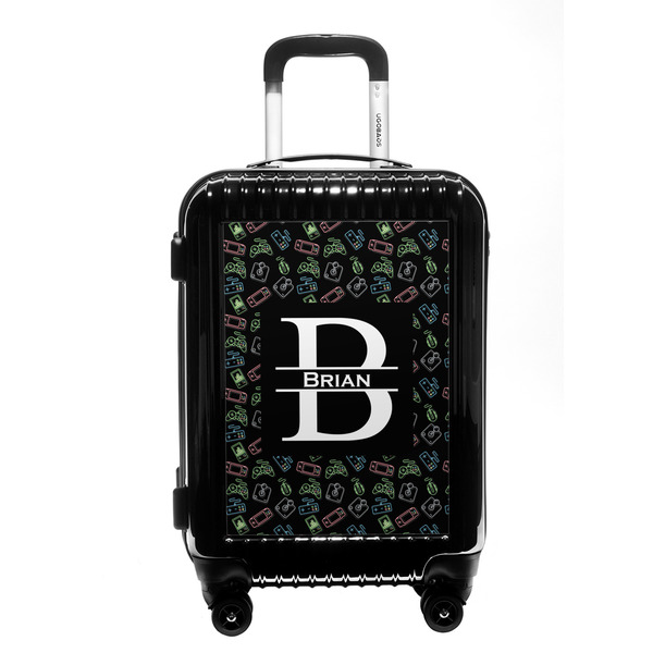 Custom Video Game Carry On Hard Shell Suitcase (Personalized)
