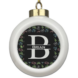 Video Game Ceramic Ball Ornament (Personalized)