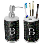Video Game Ceramic Bathroom Accessories Set (Personalized)