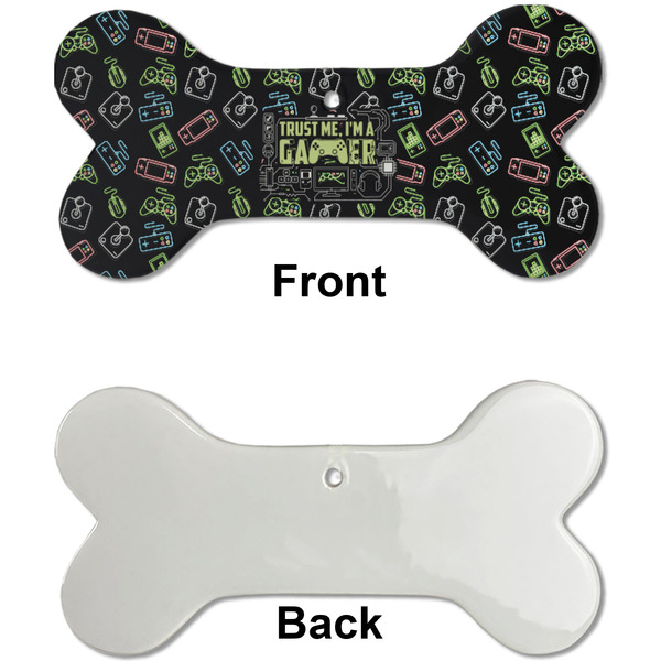 Video Game Ceramic Flat Ornament - Bone Front & Back Single Print (APPROVAL)