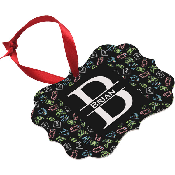 Video Game Christmas Ornament (Angle View)