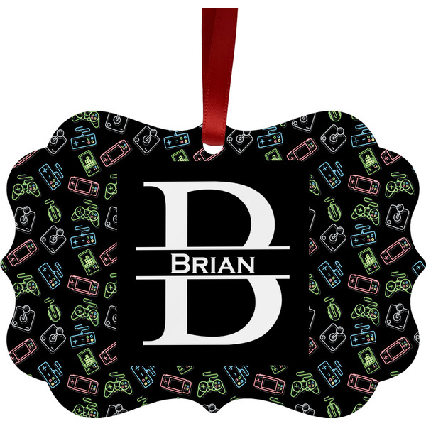 Video Game Christmas Ornament (Front View)