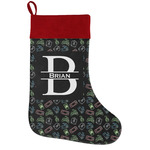 Video Game Holiday Stocking w/ Name and Initial