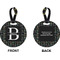 Video Game Circle Luggage Tag (Front + Back)