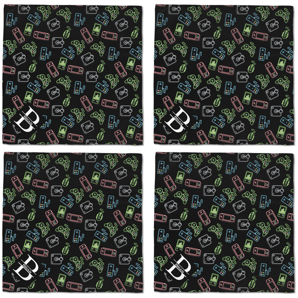 Video Game Cloth Napkins - Personalized Dinner (APPROVAL) Set of 4