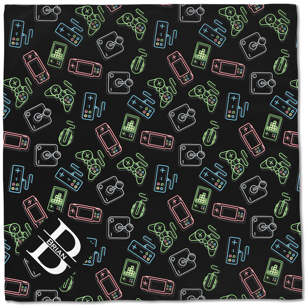 Video Game Cloth Napkins - Personalized Dinner (Full Open)