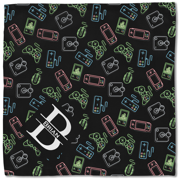 Video Game Cloth Napkins - Personalized Lunch (Single Full Open)