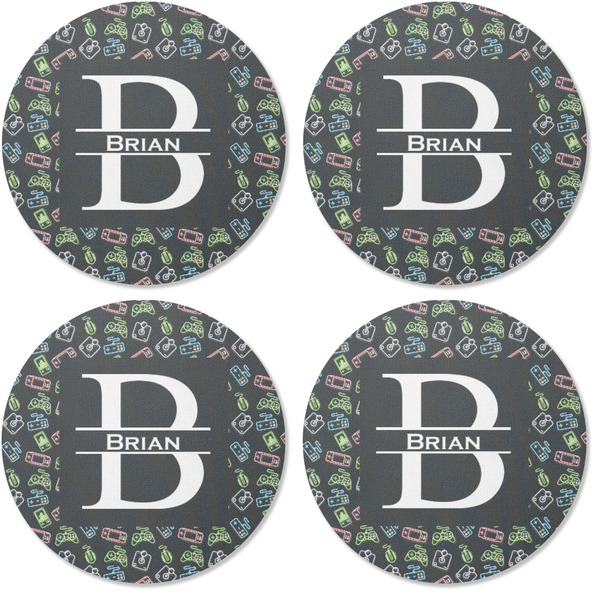 Video Game Coaster Round Rubber Back - Apvl
