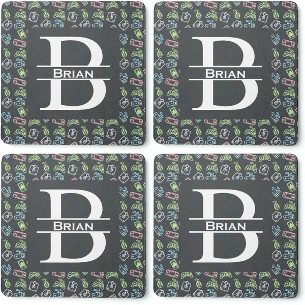 Video Game Coaster Rubber Back - Apvl