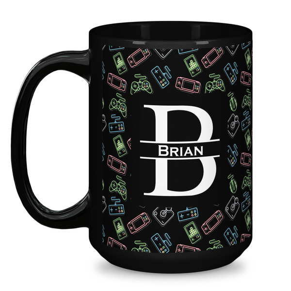 Video Game Coffee Mug - 15 oz - Black