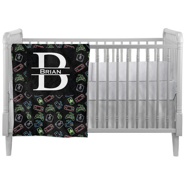 Custom Video Game Crib Comforter / Quilt (Personalized)