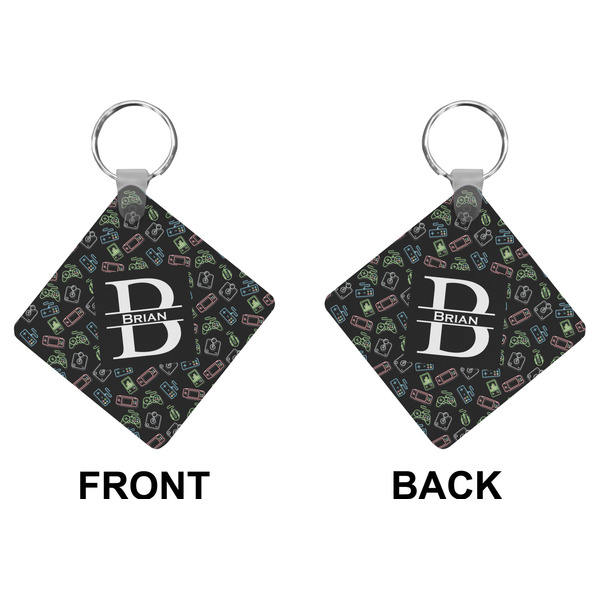 Video Game Diamond Keychain (Front + Back)